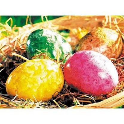 Bild von Bunte Eier gekocht, marmoriert